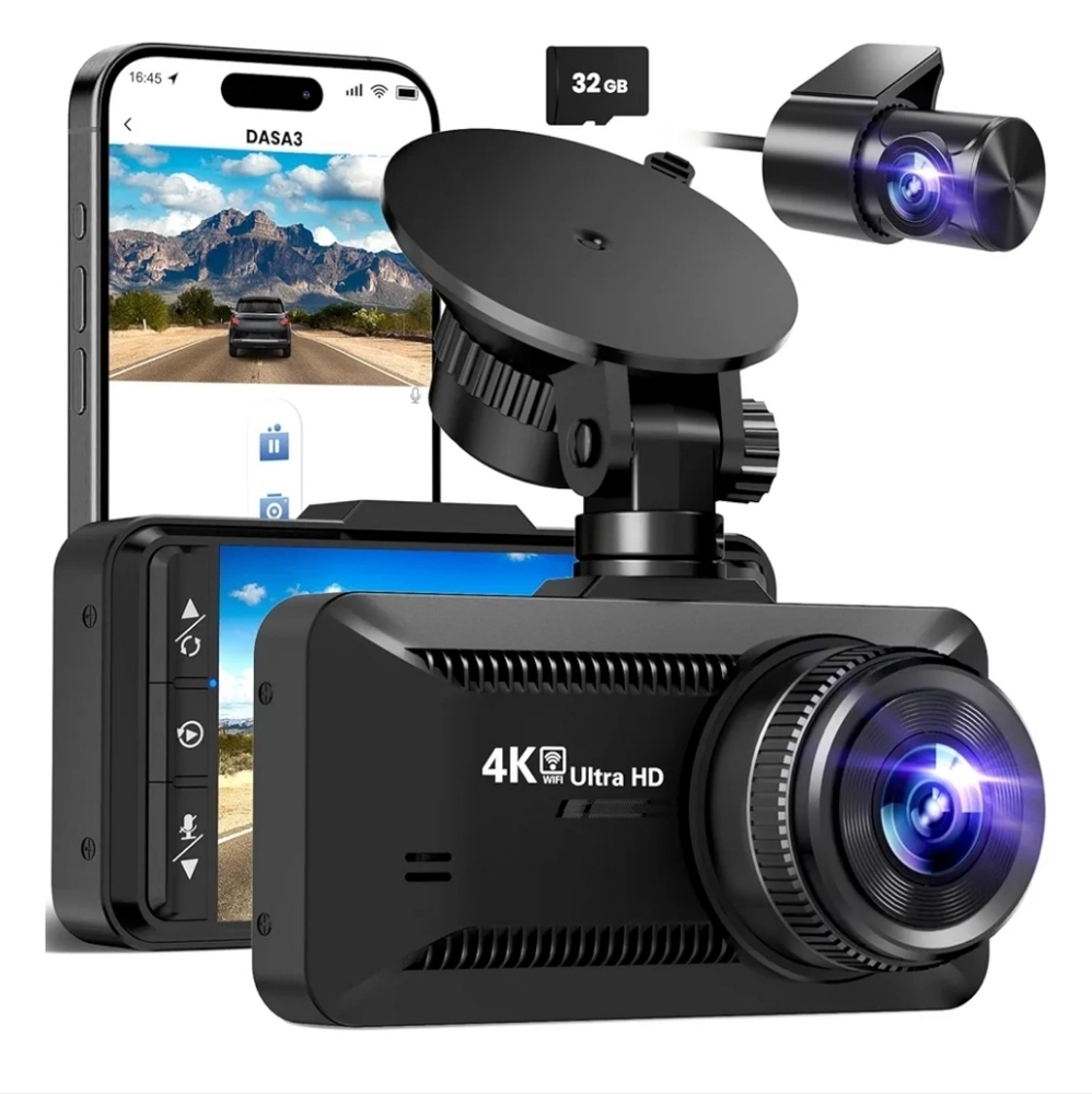 SUVCON 4K Ultra HD Dash Cam with WiFi - Picture 4 of 10